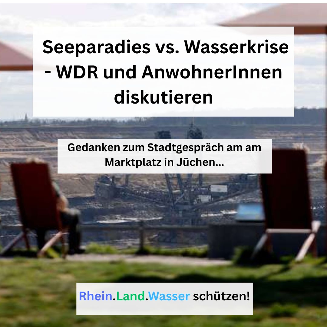 📢 Seeparadies vs. Wasserkrise – WDR und AnwohnerInnen diskutieren