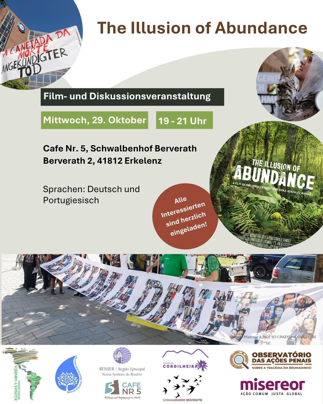 Brumadinho – Besuch im Rheinland und Filmabend in Berverath
