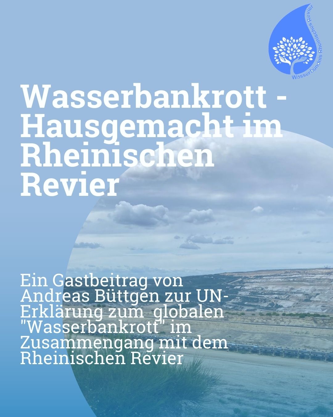Kommentar von Andreas Büttgen zum erklärten Wasserbankrott;Wasserbankrott – Hausgemacht im Rheinischen Revier