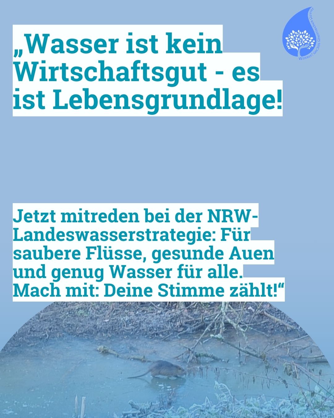 Zukunftsstrategie Wasser NRW (H2O-NRW) – Ein paar Gedanken